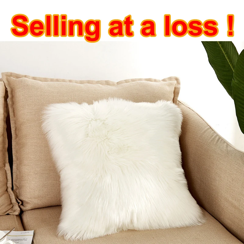 

Wholesale Faux Fur Plush Cushion Thickened Plush Sofa Cushion Household Small Square Chair Cushion Round Butterfly Stool Window