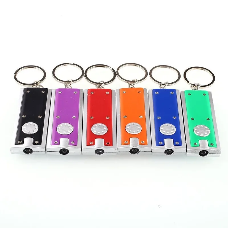 Mini LED Keychain Flashlight Key Chain Keyring Light Lamp Torch Search Outdoor Astigmatism Light Led Flashlight