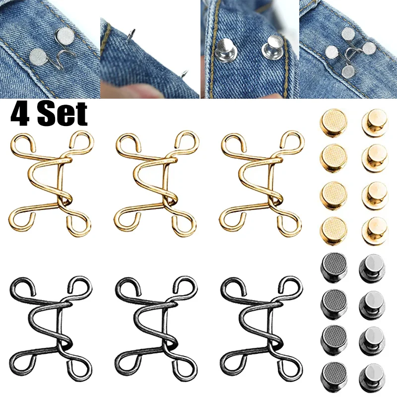Metal Waist Tightener Buttons | Tool Metal Button Jeans - 27/32mm Jeans ...