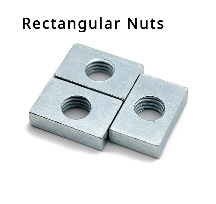 

1000pcs GB39 Aluminum Profile Square Nut M3 M4 M5 M6, Rectangular Nuts Accessory Slider Block Thin Carbon Steel Countersunk Nut