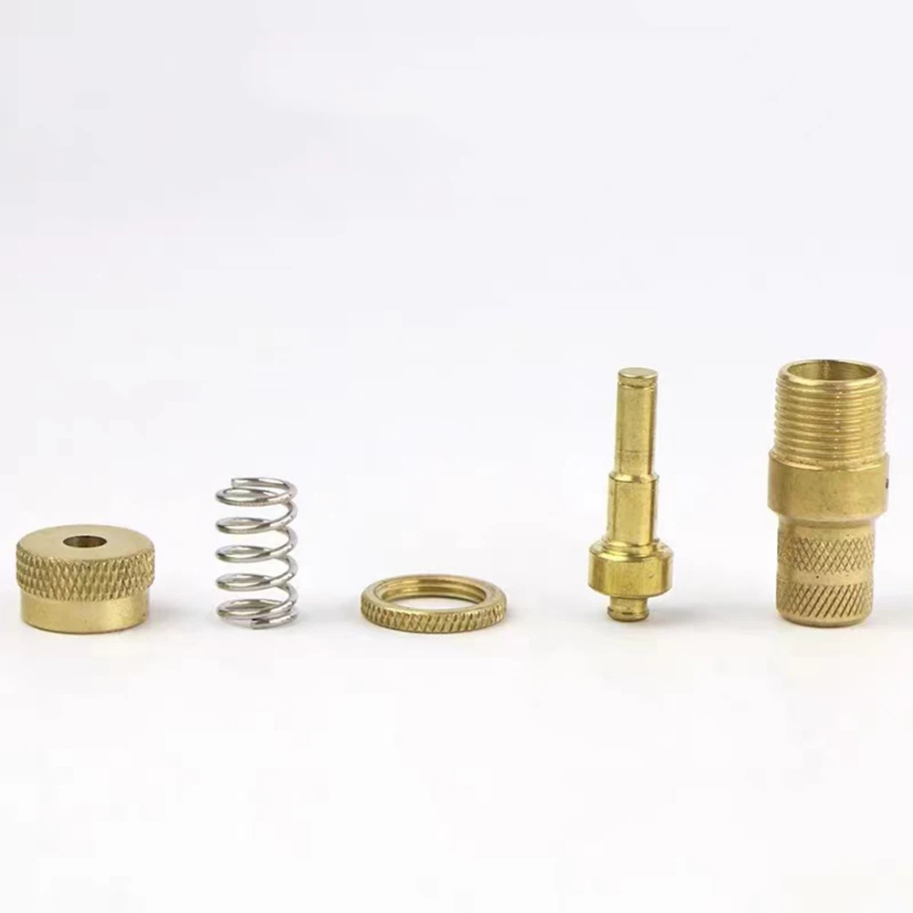 1/4Pcs Universal Offroad Brass Tire Deflators Kit Automatic 6-30psi Tyre Tire Pressure Relief Valve Deflators Bleeder Valve Caps