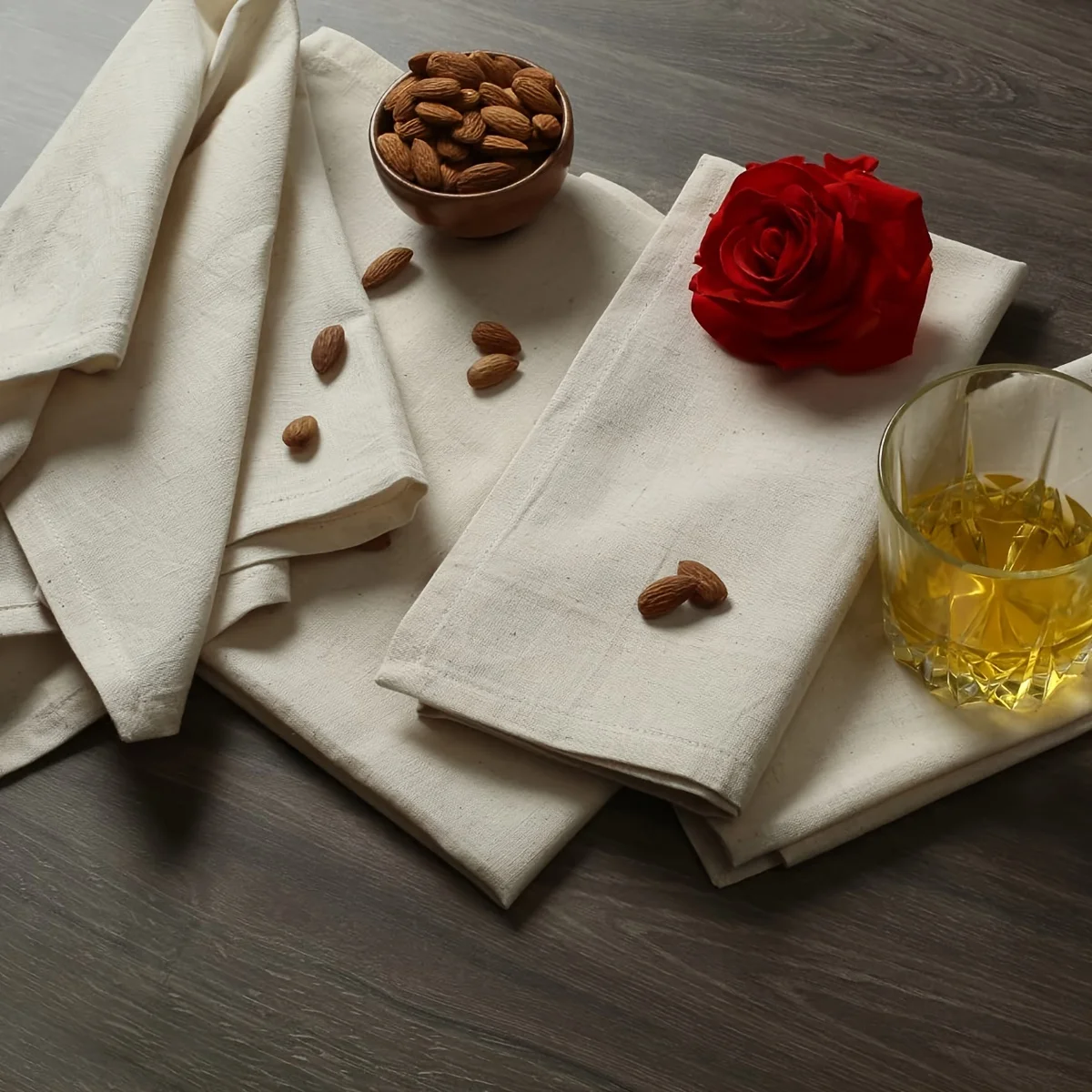 Tablecloth Napkin Set - Durable Polyester Pads for Kitchen  Dining