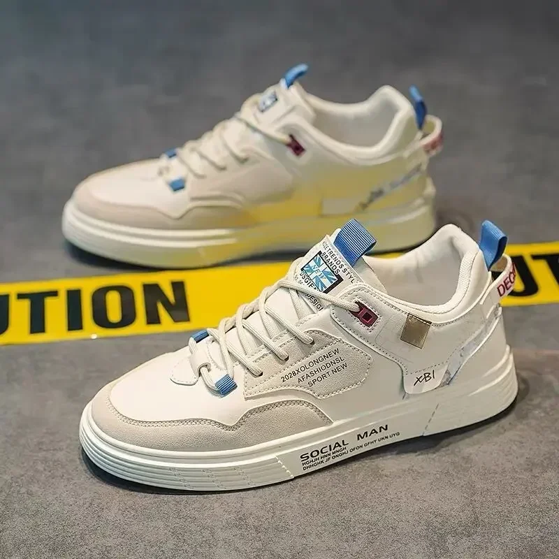 

Men's shoes, new breathable small white shoes, trendy and versatile cloth shoes, sports and leisure board shoes