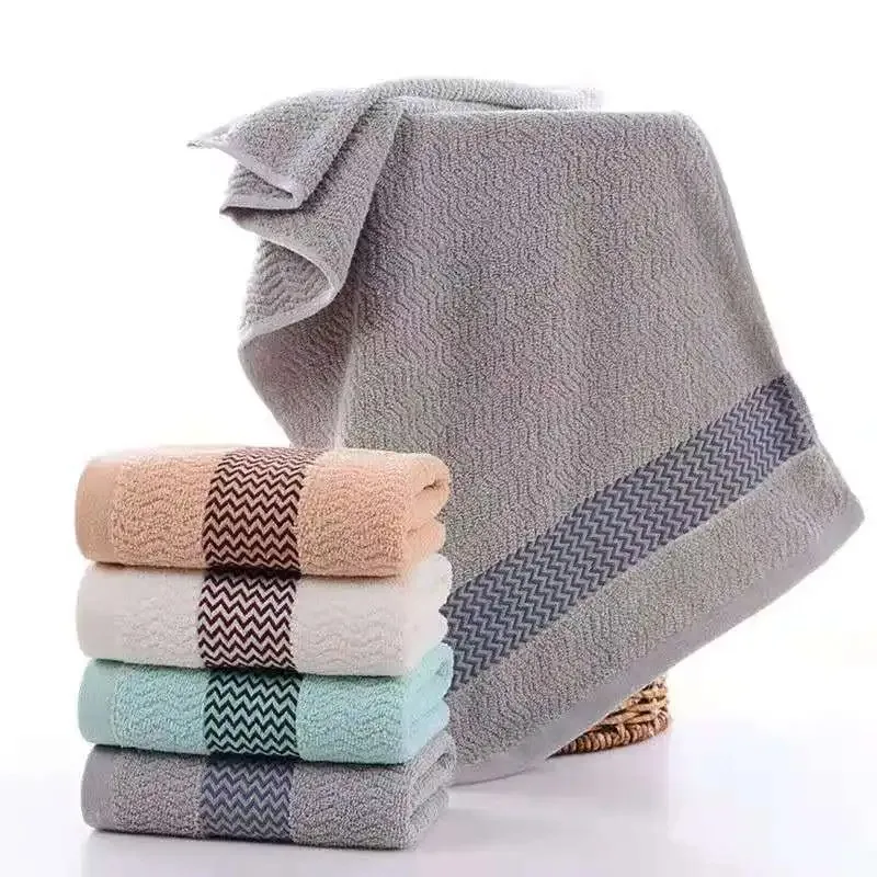 2 Towels Thickened Absorbent Towel Pure Cotton Quick Absorbent Soft Quick Dry Face Towel