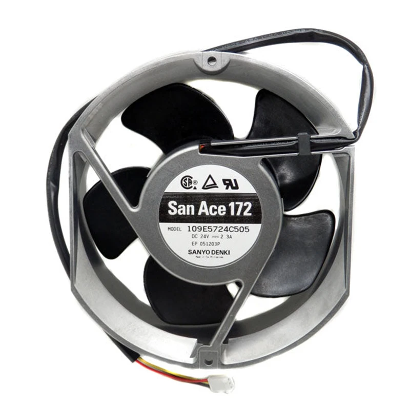 Original 109e5724c505 24v 2.3a 17251 17cm Inversor Industrial Grande Volume de ar Exaustão Ventilador de Refrigeração