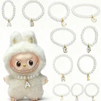 Broche Labubu pour série Love, pendentif, accessoires pour Mini lettre Labubu, collier de perles, accessoires de poupée, 4.0 1