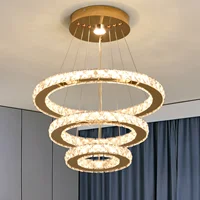 French luxury crystal chandeliers Hall living room Led ceiling lamp pendant ceiling light Room Kitchen Dining table decoration ﻿