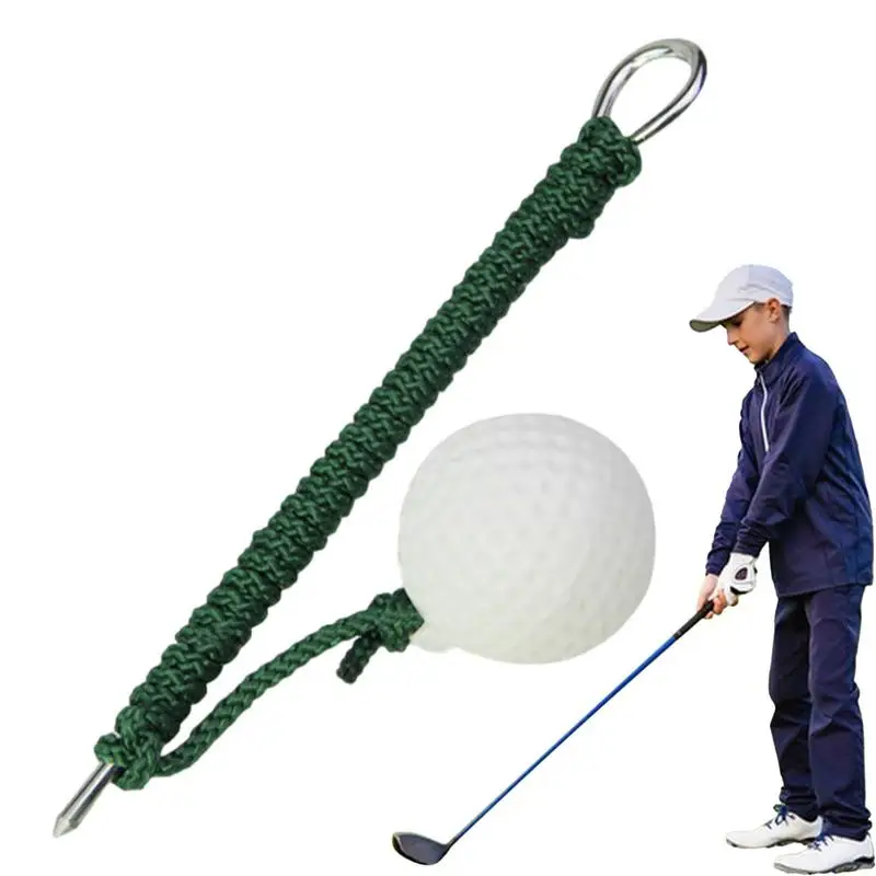 GolfSwingTrainingBallwithGroundnailRopeGolfSwingTrainerBallGolfroperotating