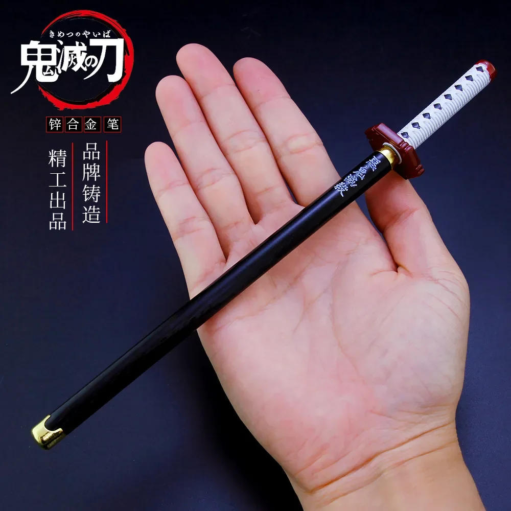 20cm Demon Slayer Sword Tomioka Giyuu Carbon Pen Alloy Katana Sword Japanese Anime Weapon Model Gift for Anime Peripherals Toys cosplay sword cosplay prop cosplay toy