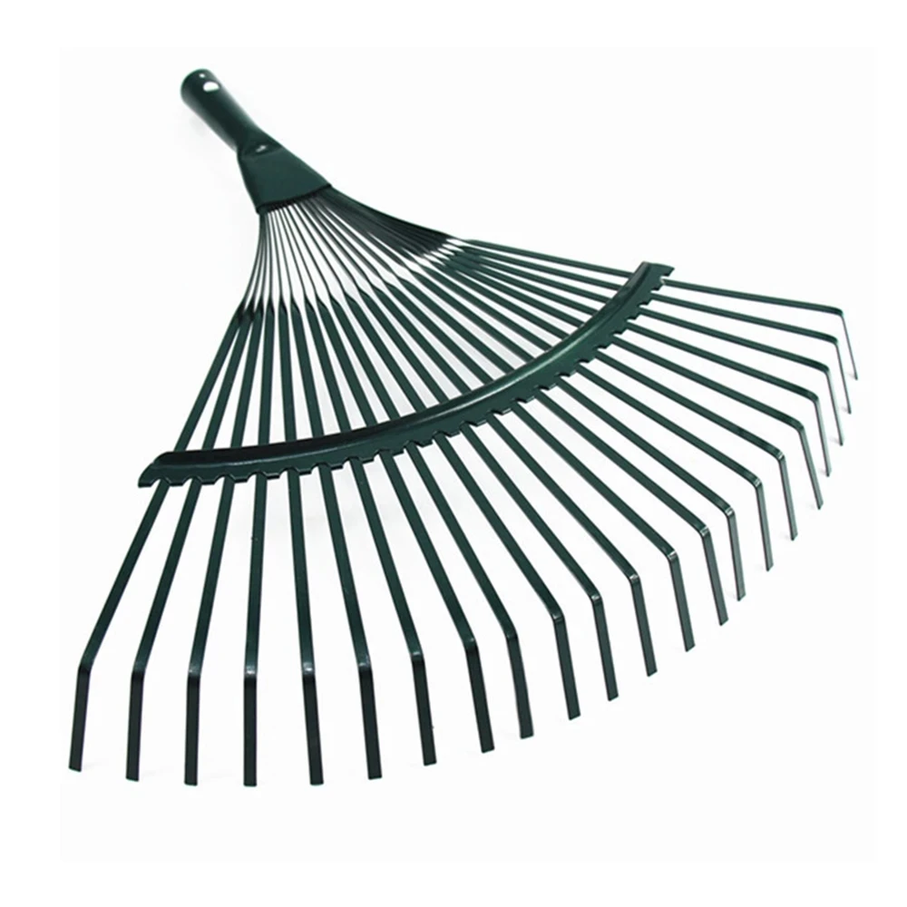 Garden Leaf Rake Hay Deciduous Farming Rake 22-tooth Garden Tool Without Handle Home Ripper Tool