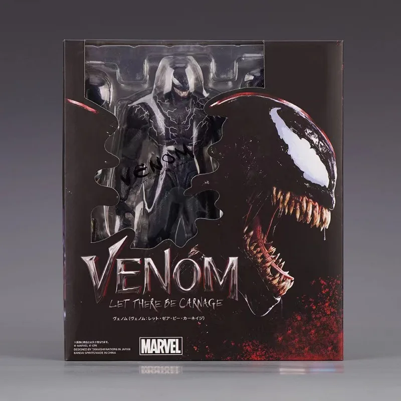 

Marvel universe SHF Venom 2 Symbiont The Amazing Spider-Man movie Venom joint Movable Handmade model Children's Toys color box