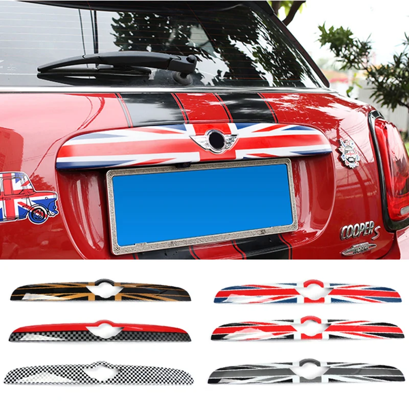 For Mini Cooper S Hatchback F55 F56 F57 Accessories Union Jack Car Rear Door Trunk Handle Cover