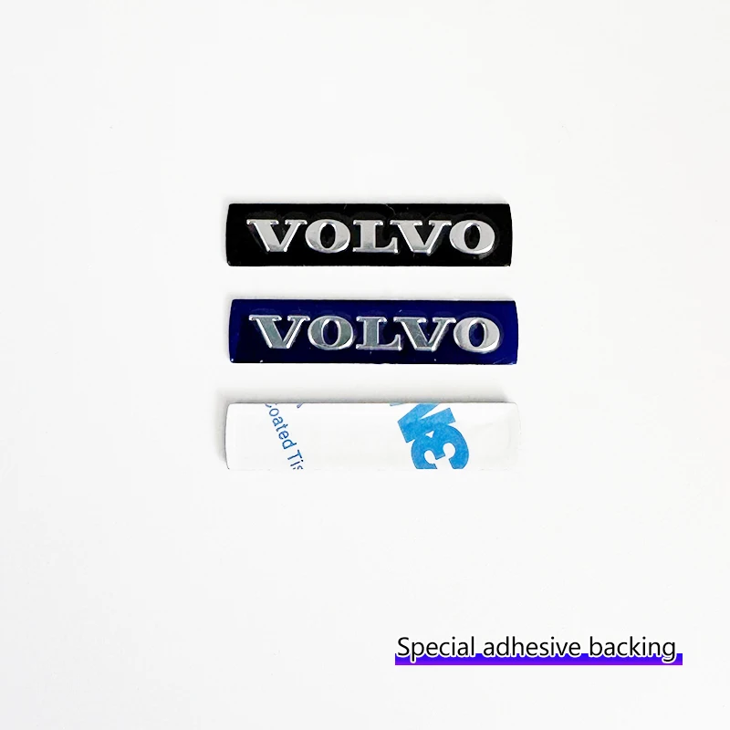 35*8mm 볼보 XC90 V90 XC60 V40 S60 V60 S40 2010 년 이전 스티커 볼보 스티어링 휠 스티커 블루 엠블럼 인테리어 스티커