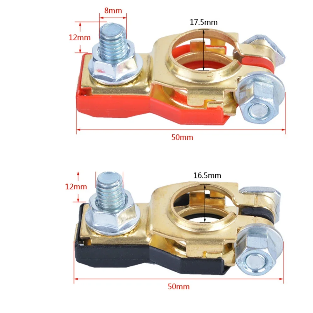 Battery Terminal Connectors Battery Connector Cable Plug Connectors Battery Connectors Electrical Connectors Plug Terminal 2Pcs Car Terminals Top Post 12V Quick Disconnect Cables Connectors Wire Cable Shut-Off Connectors Auto Accessories