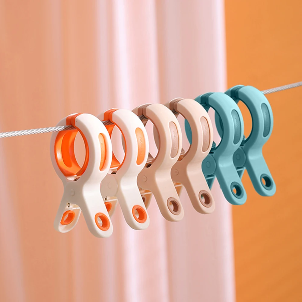 3/6Pc Fixed Drying Clothespin Windproof Washing Line Peg Reusable Non-slip Multifunctional for Pool Chairs