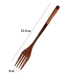 Elegant Wooden Spoon and Fork Set - Premium Kitchen Utensil and Dinnerware Collection (4)