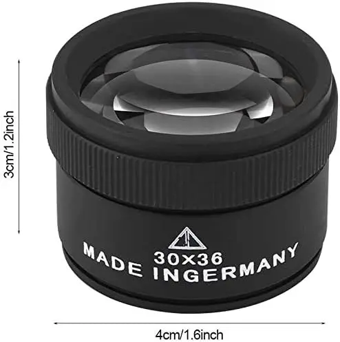 30x36mm 돋보기 K9 광학 렌즈 휴대용 루페 전자 회로 기판 납땜용 정밀 시계 수리 돋보기