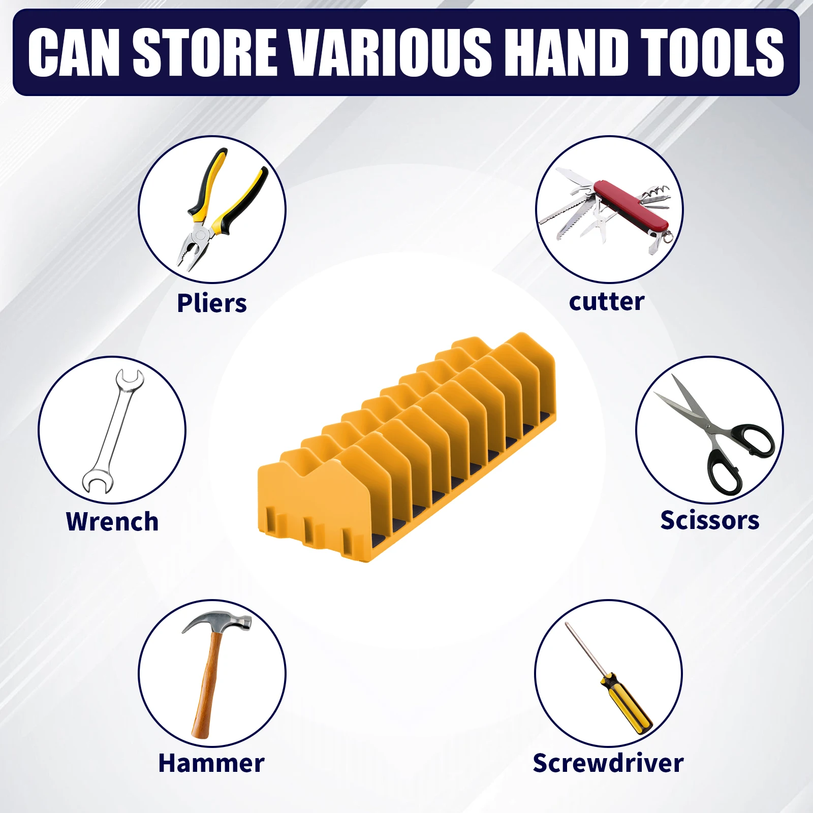 Pliers Organizer Plier Non-Slip Rubber Base Pliers Cutters Organizer Tool Storage Box Rack Extendable Drawers Toolboxes