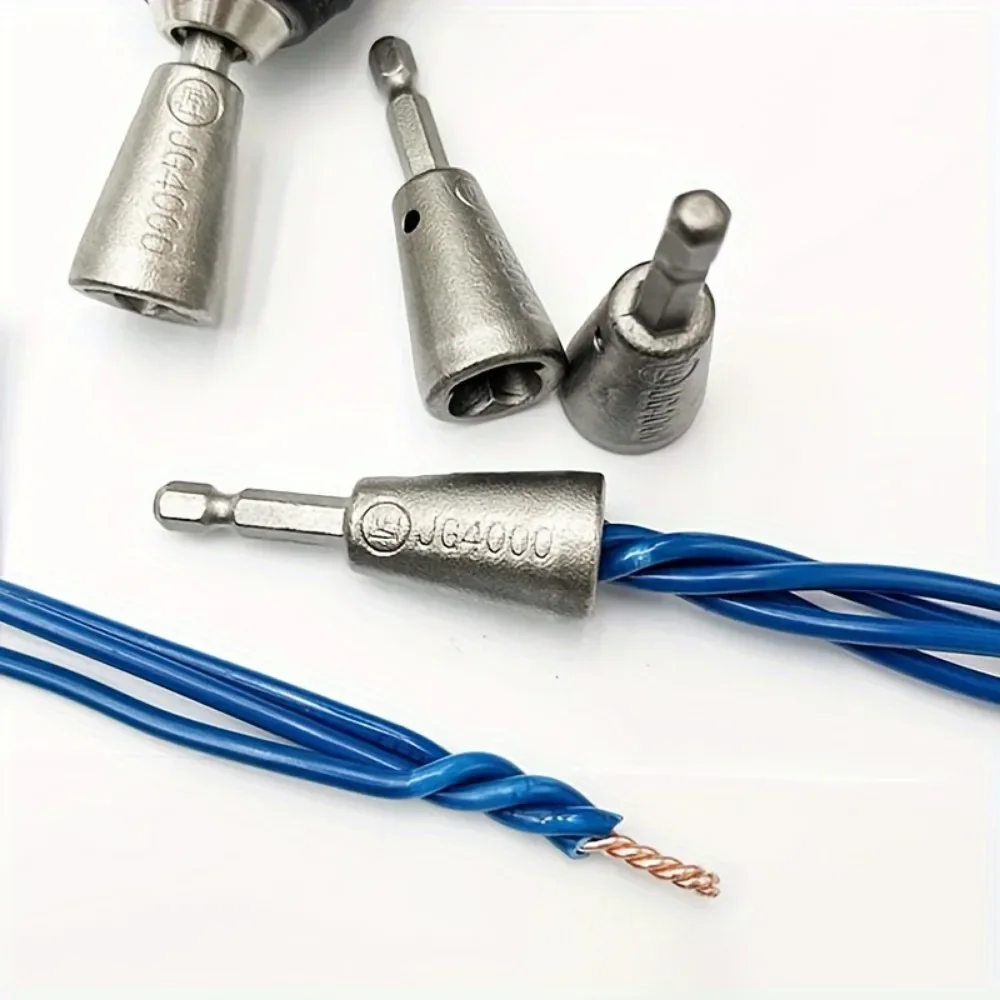 Electric Drill Wire Twister Tool 4.0mm&sup2; High Speed Stripping and Twisting for Efficient Electrical Work
