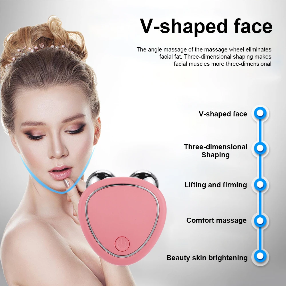 Face Firming Machine Face Lifting Massager Microcurrent Rollers Rejuvenation Beauty Rechargeable Anti-wrinkle Firming facial massager face slimming massager face slimming strap