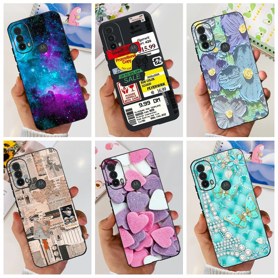 Per Motorola Moto E30 Custodia Xt2158-6 Cover In Silicone Luxury Space Matte Custodia Morbida Per Motorola Moto E20 E40 E 30 Cover Posteriore