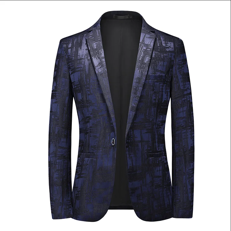 Men Business Suit Jacket Summer Wedding Party Blazers Men's Thin Coats 6XL