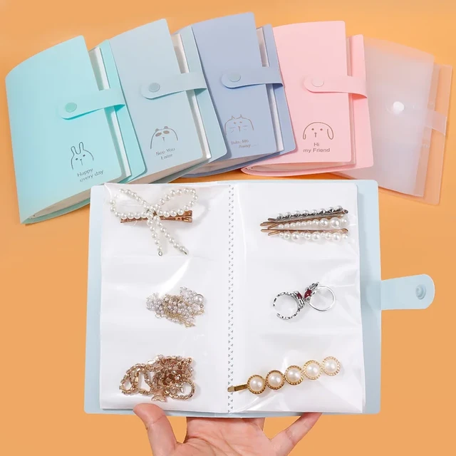 Transparent Jewelry Earring Organizer Book PVC Coin Album