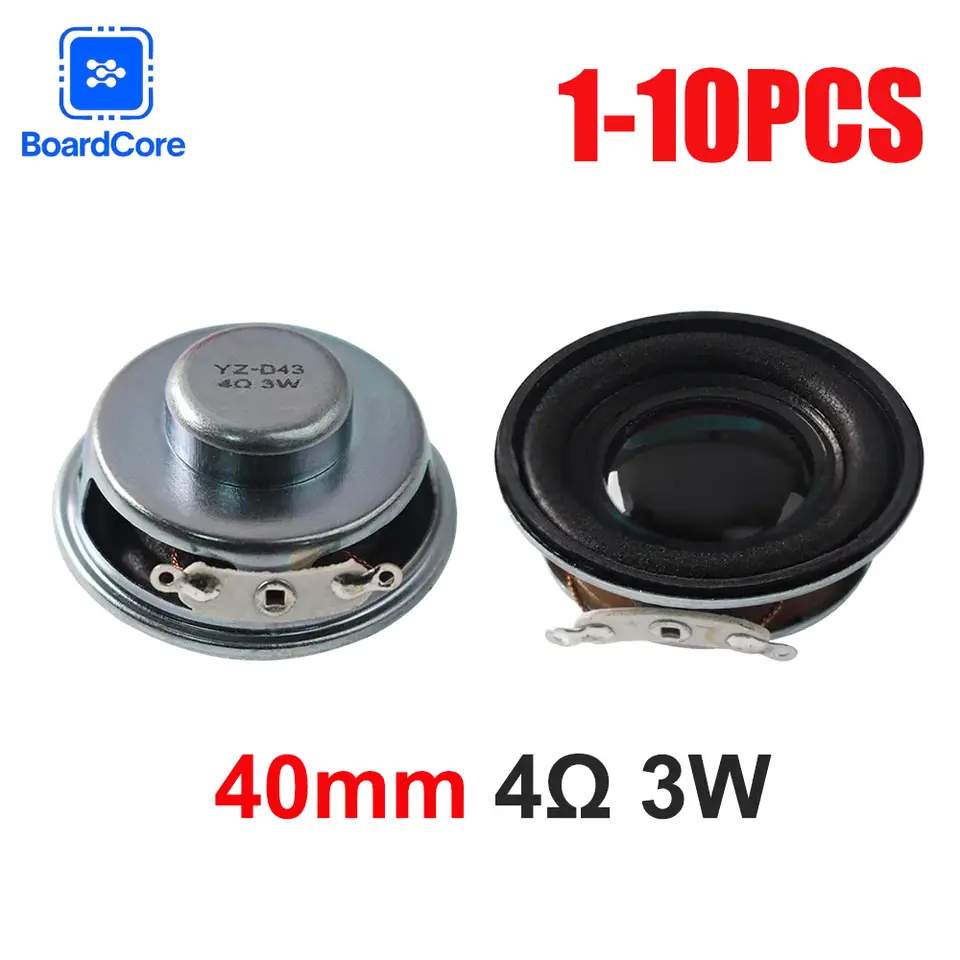 1-10pcs 40mm Speaker 4R 3W Mini Amplifier/Bluetooth Speaker -Watt 4 Ohm 40mm Small Speakers for DIY Electronics image 1