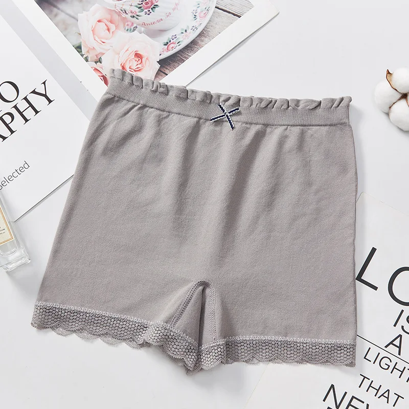 Summer new anti light safety pants two in one women's traceless ice graphene underwear lace bottomed shorts women online clothes shopping Shorts