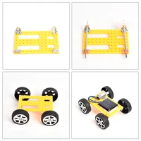 Bricolage Mini voiture jouet à énergie solaire pour enfants jouet à énergie solaire assemblé voiture à énergie jouets pour enfants enfants nouveauté cadeau 4