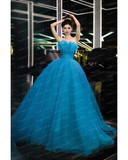 Ice Blue Bridal Gown - Buy Now in USA | Shadi Dress