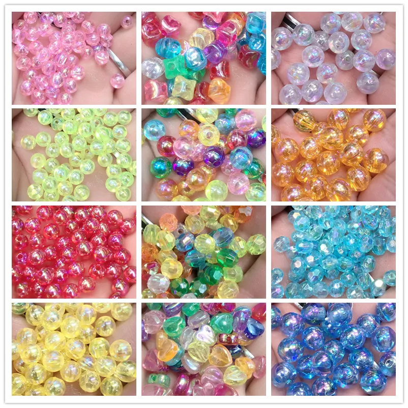 Acrylic Beads Jewelry Making Acrylic Round Bead Beads Acrylic Beads Diy Handmade Beads