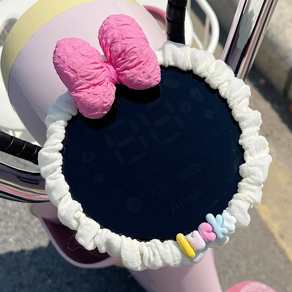 오토바이 헬멧 장식 전기 자전거 헬멧 리본 액세서리 모토크로스 풀페이스 헬멧 스티커 예쁜 리본