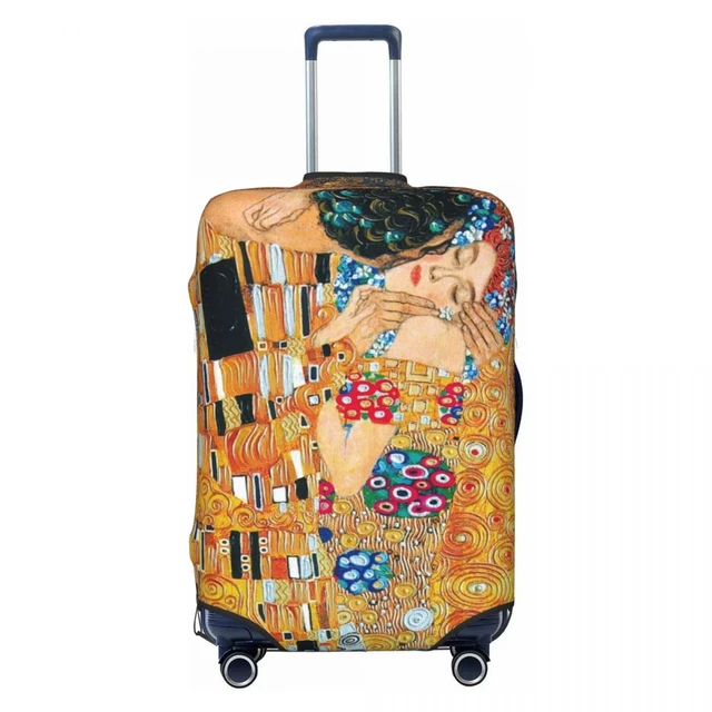 Klimt Suitcase Cover Flight Gustav The kiss Elastic Luggage Case