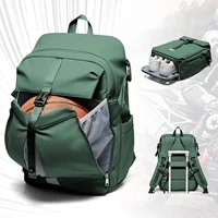Waterproof Large Capacity Backpack for Motorcycle Helmet Holder, Helmet Storage, Travel Backpack Fit Basketball Men Backpack Bag 1
