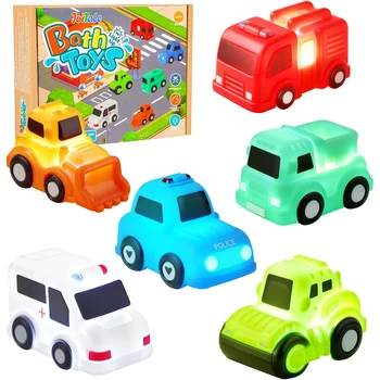 Light Up Bath Toys for Toddlers Water-Activated Cars Toy 1