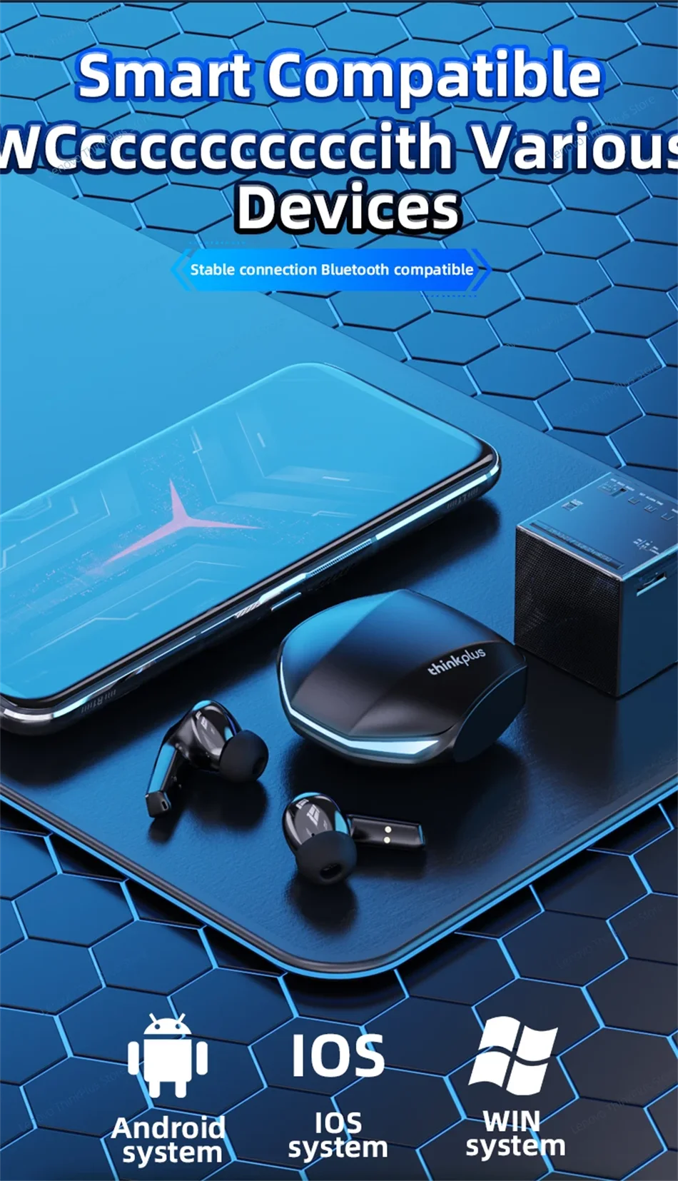 Lenovo Original GM2 Pro Bluetooth V5.3 TWS Wireless Earphones Stereo Sport Earbuds Game Music Low Latency Headset 2026 New Sdc257054a6004290a978c78864a4c8c0b