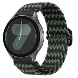 Nylon Braided Strap - Universal 20mm/22mm Watch Band Bracelet - Strap width 20mm (Black green)
