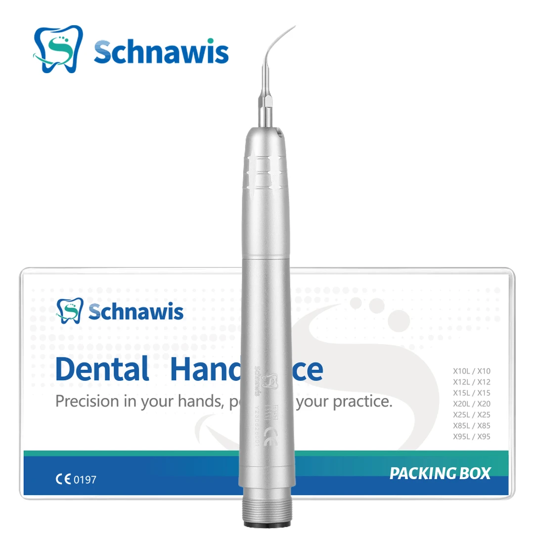 Schnawis Dental Ultrasonic Scaler Manipolo Air Scaler Manipolo Sonic Scaler Detergente Per Denti Con 3 Punte Strumento Per Odontoiatria A 2/4 Fori