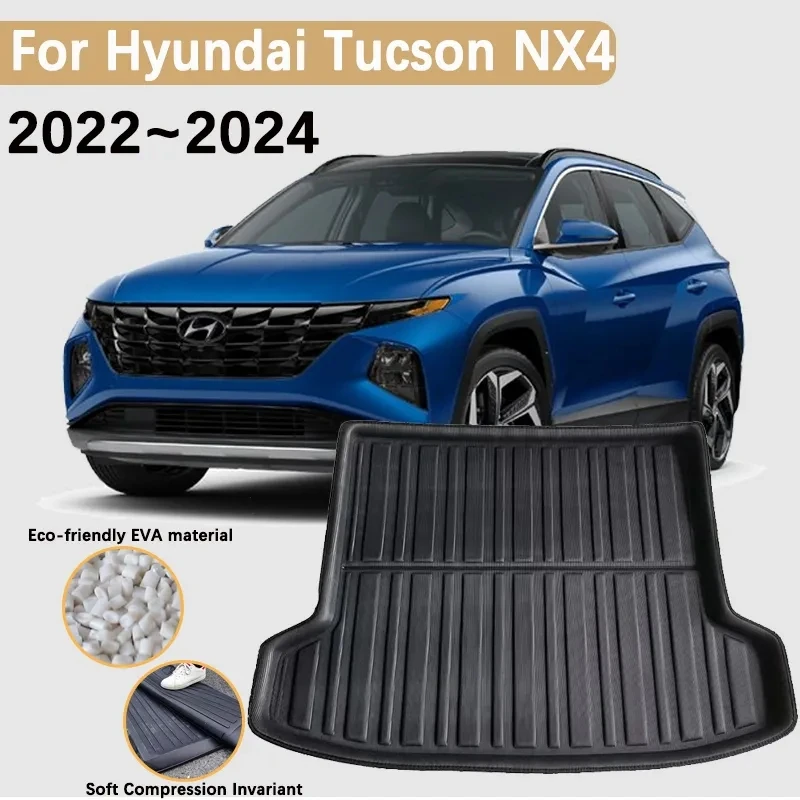 for Hyundai Tucson Accessories NX4 LWB 2022 2023 2024 Car Trunk Floor Mats  Boot Cargo liner Waterproof Carpet Storage Pad 3D EVA - AliExpress
