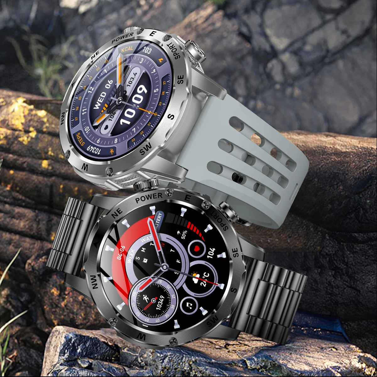Smartwatch outdoor para hombre con brújula y linterna led_voghion.com