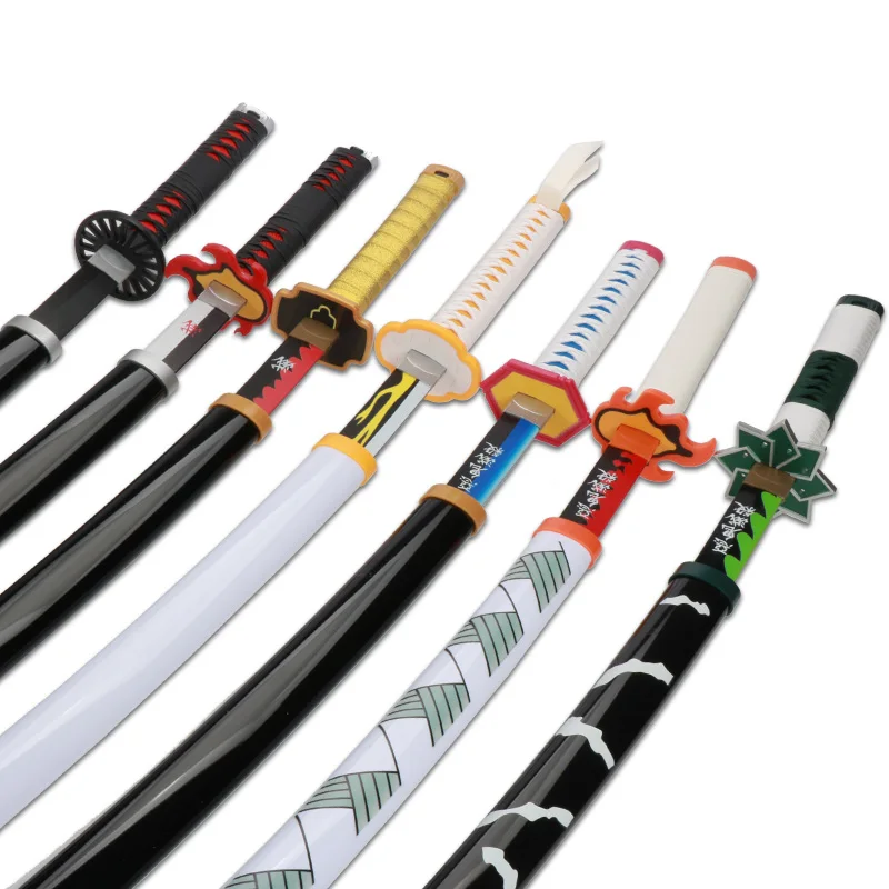 Kimetsu no Yaiba Original Anime Katana Cosplay Weapon Demon Slayer Sword Zenitsu Kyoujurou Tanjiro Swords 2