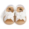 MISOWMNJOY Baby Girls Summer Sandals Beach Shoes Cute Princess Flower Flat Shoes Soft Sole Non-slip Infant First Walker Shoes 5