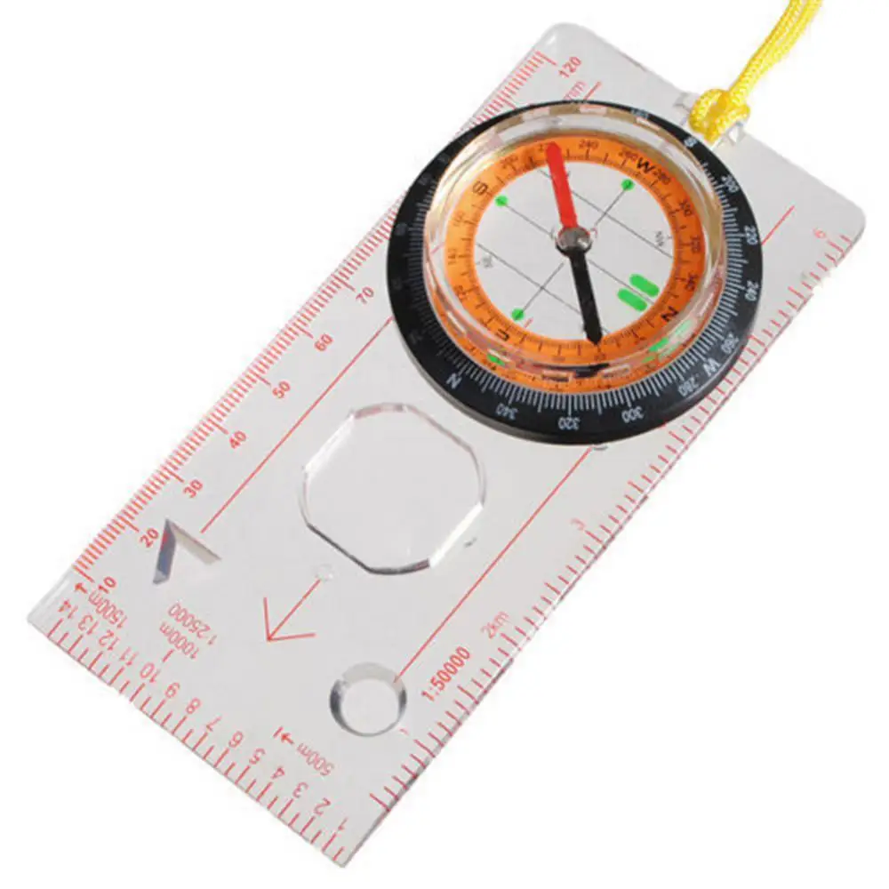 Outdoor Camping Hiking Survival Scouts Orienteering Compass Rule Base Plate Map Направленный Компас