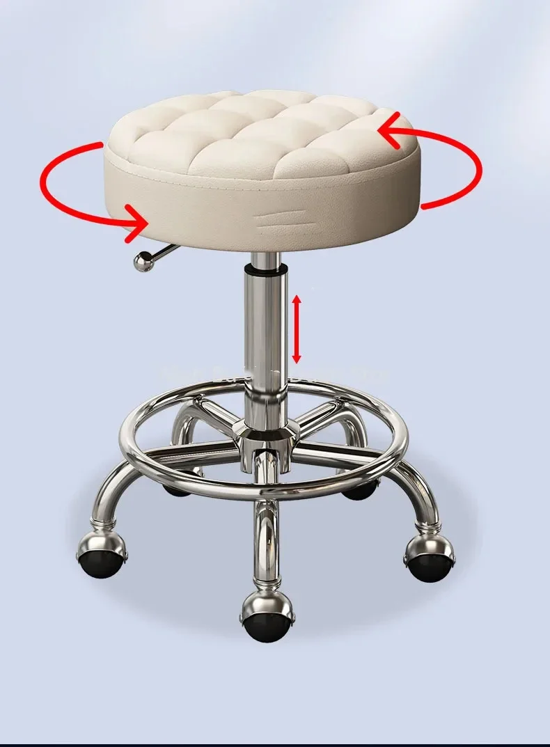 Description Picture 5 of itemSwivel Barber Chair Salon Portable Stylist Aesthetic Vintage Barbers Chair Professional Sillon Peluqueria Salon Furniture MQ50BC