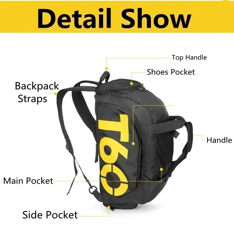 Gym Bag Waterproof Fitness Bag Sport Men Women Bag Outdoor Fitness Portable Bags Ultralight Yoga Sports Large Travel Backpack