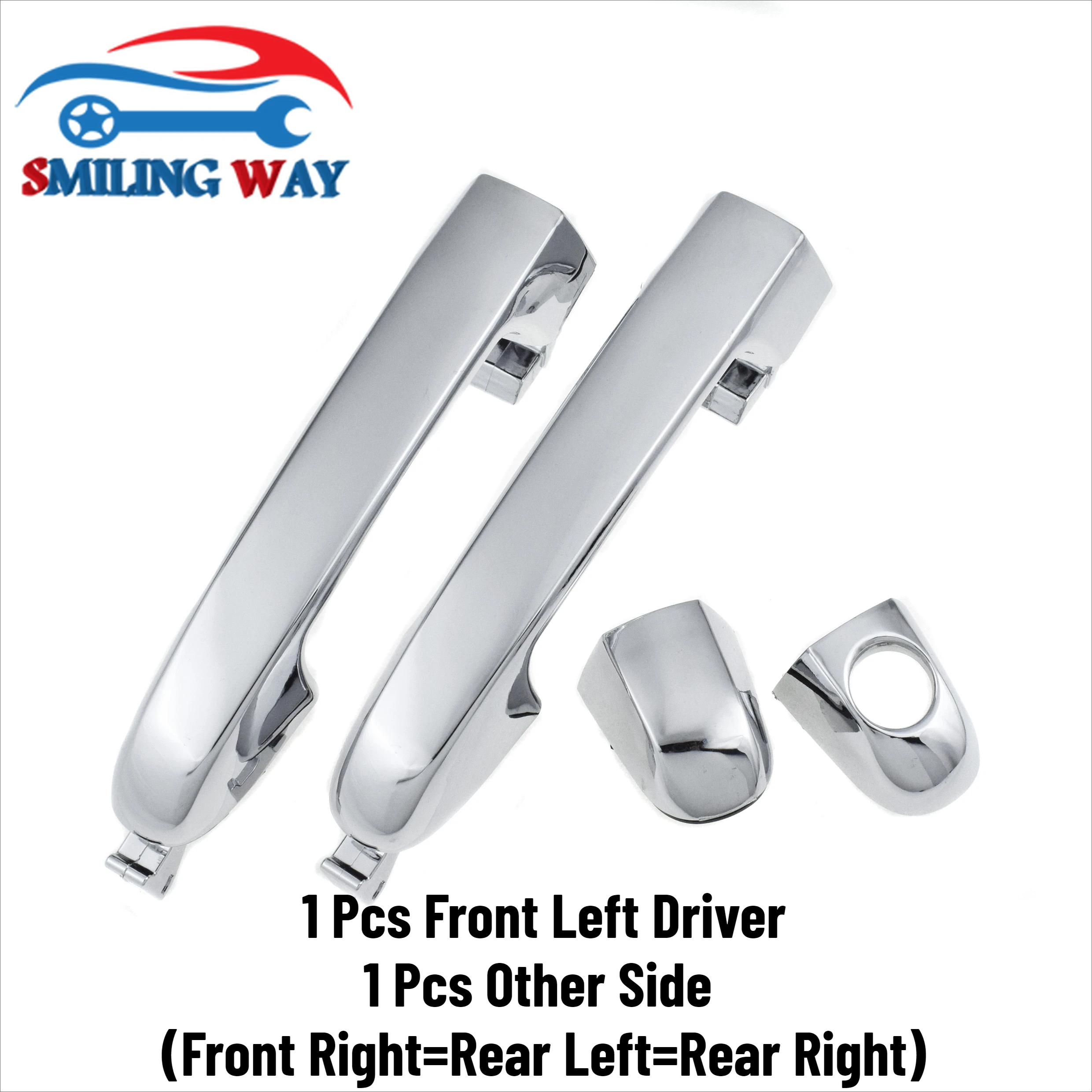 기아 포르테 세라토 외부 문짝 핸들, 전면 또는 후면, 왼쪽 운전자 또는 오른쪽 조수석, 2.0L 2.4L 2010 2011 2012 2013, 1/2/4 개