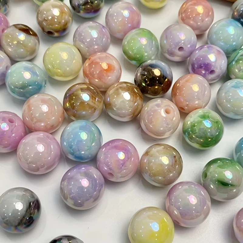 20-Piece Set: 16mm Dual Color Gradient Cloud Beads for DIY Handmade Projects