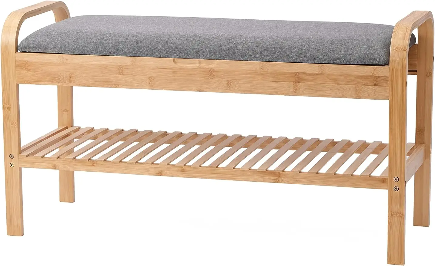 

Proman Products SH17234 Cambridge Bamboo Shoe Bench, 35.5" W x 13" D x 20" H, Natural