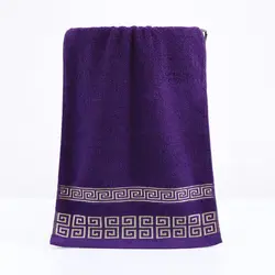 Luxurious Pure Cotton Embroidered Quick-Dry Face Towel - 1pc (Purple)